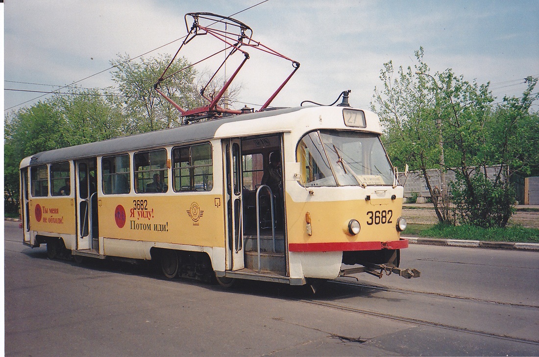 Москва, Tatra T3SU № 3682