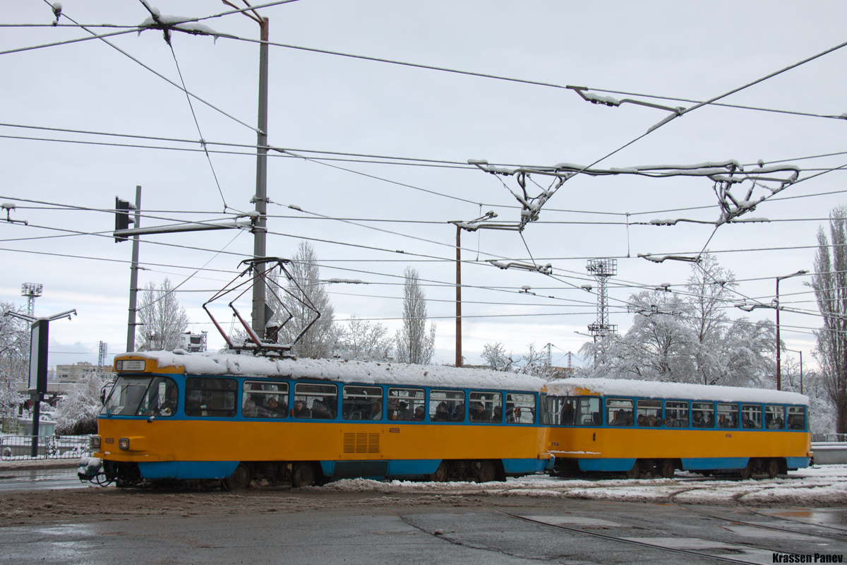 София, Tatra T4D-M2 № 4059; София, Tatra B4D-M № 4764