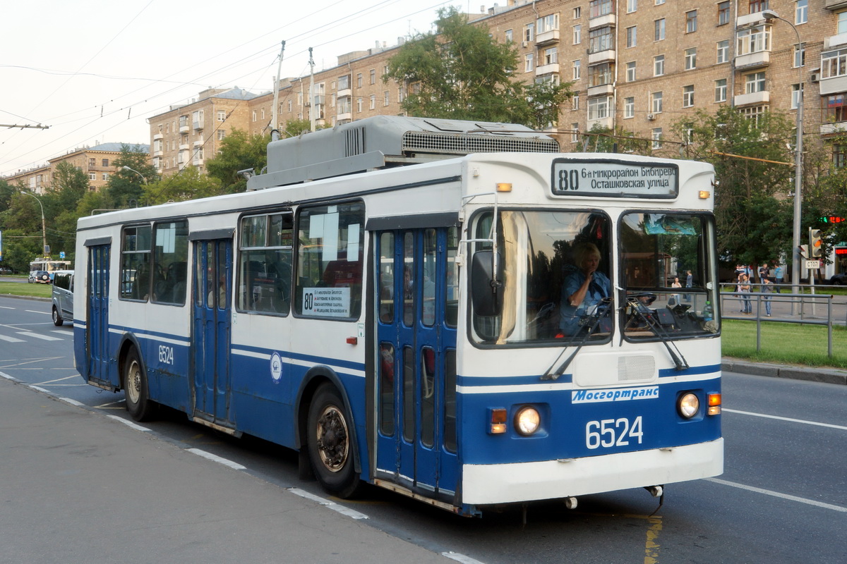 Москва, ЗиУ-682ГМ1 (с широкой передней дверью) № 6524 Москва, ЗиУ-682ГМ1 (с широкой передней дверью) № 6524
