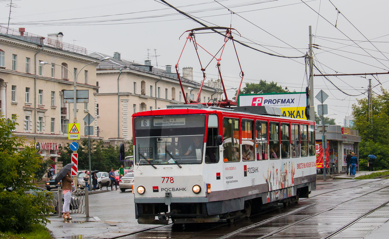Екатеринбург, Tatra T6B5SU № 778