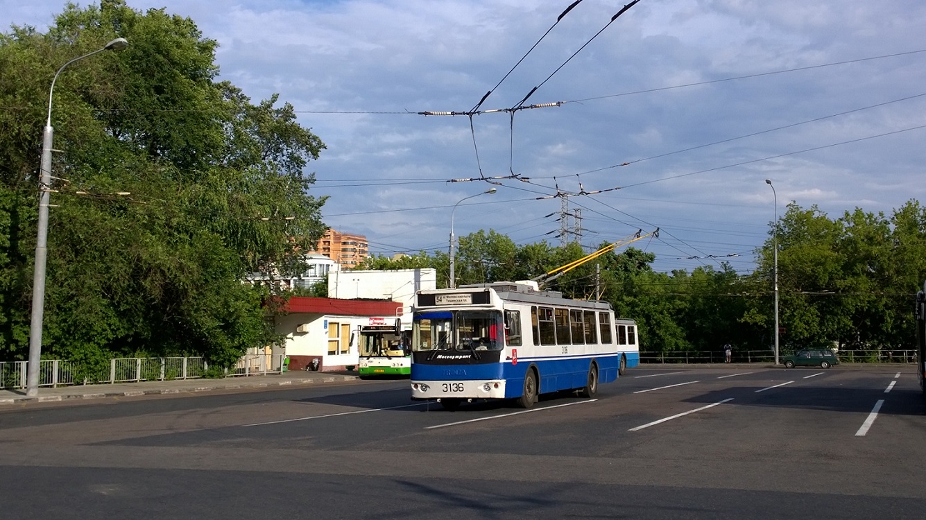 Москва, ЗиУ-682Г-016.02 (с широкой 1-й дверью) № 3136