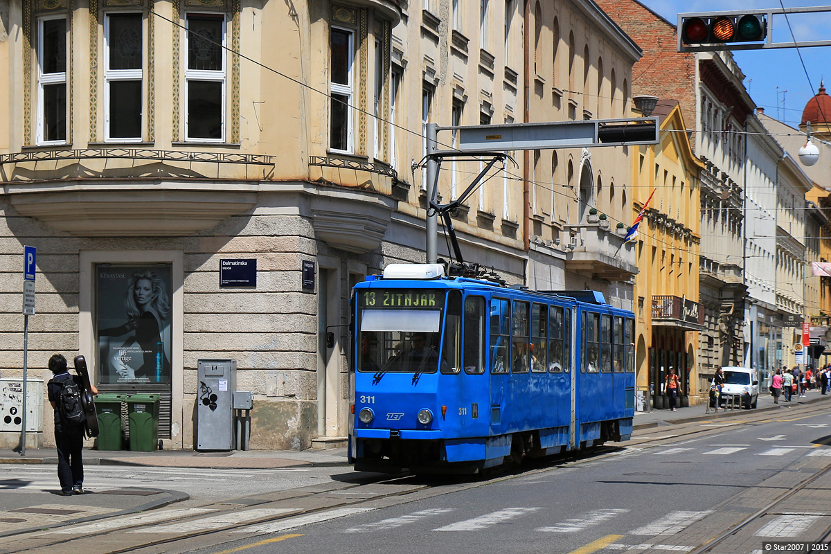 Загреб, Tatra KT4YU № 311