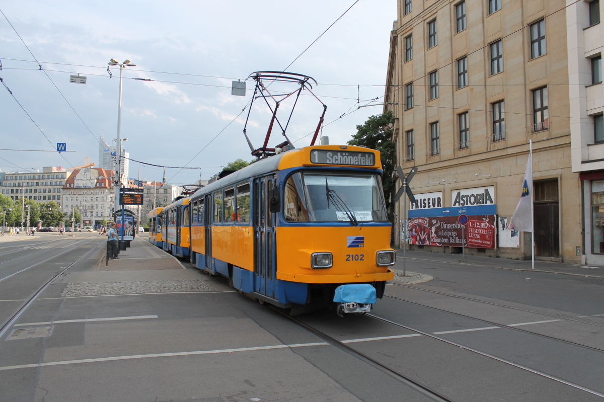 Leipzig, Tatra T4D-M1 № 2102 Leipzig, Tatra T4D-M1 № 2102