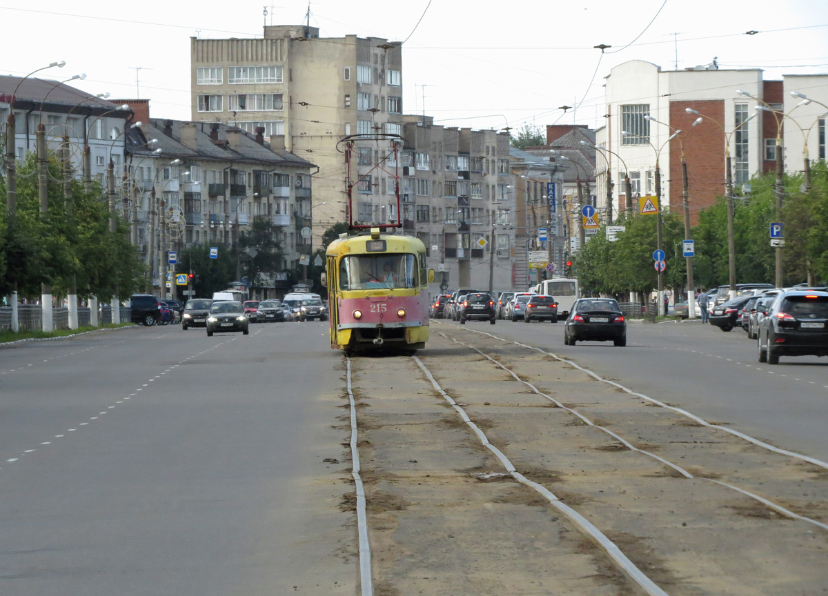 Тверь, Tatra T3SU № 215; Тверь — Трамвайные линии: Центральный район