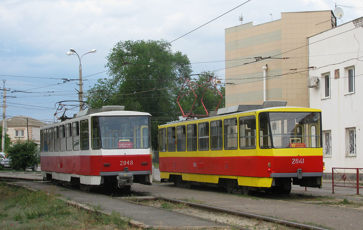 Волгоград, Tatra T6B5SU № 2841; Волгоград, Tatra T6B5SU № 2848 Волгоград, Tatra T6B5SU № 2841; Волгоград, Tatra T6B5SU № 2848