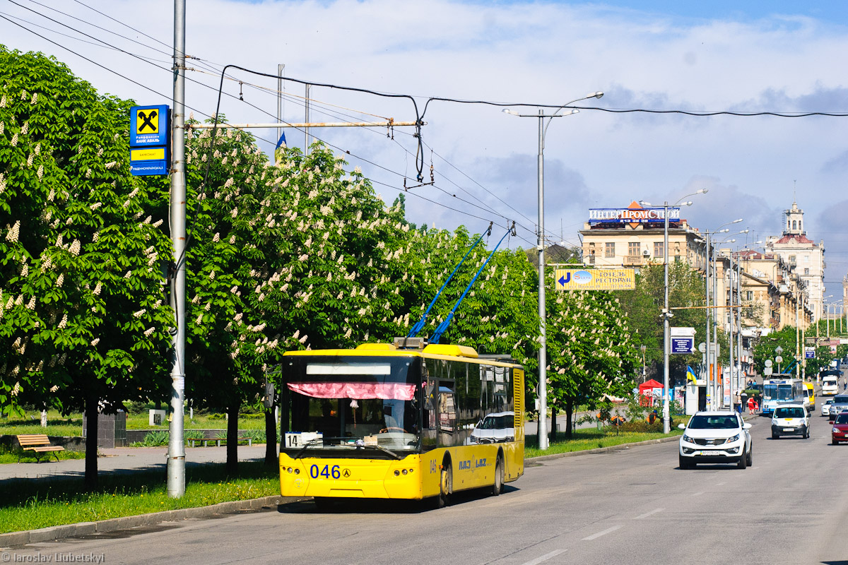 Запорожье, ЛАЗ E183D1 № 046