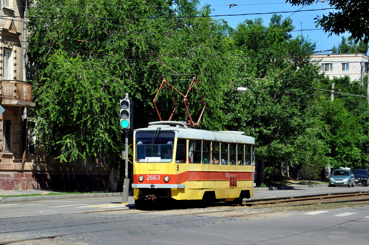 Волгоград, Tatra T3SU мод. ВЗСМ № 2663