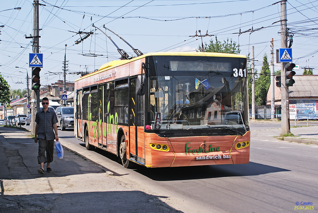 Черновцы, ЛАЗ E183D1 № 341
