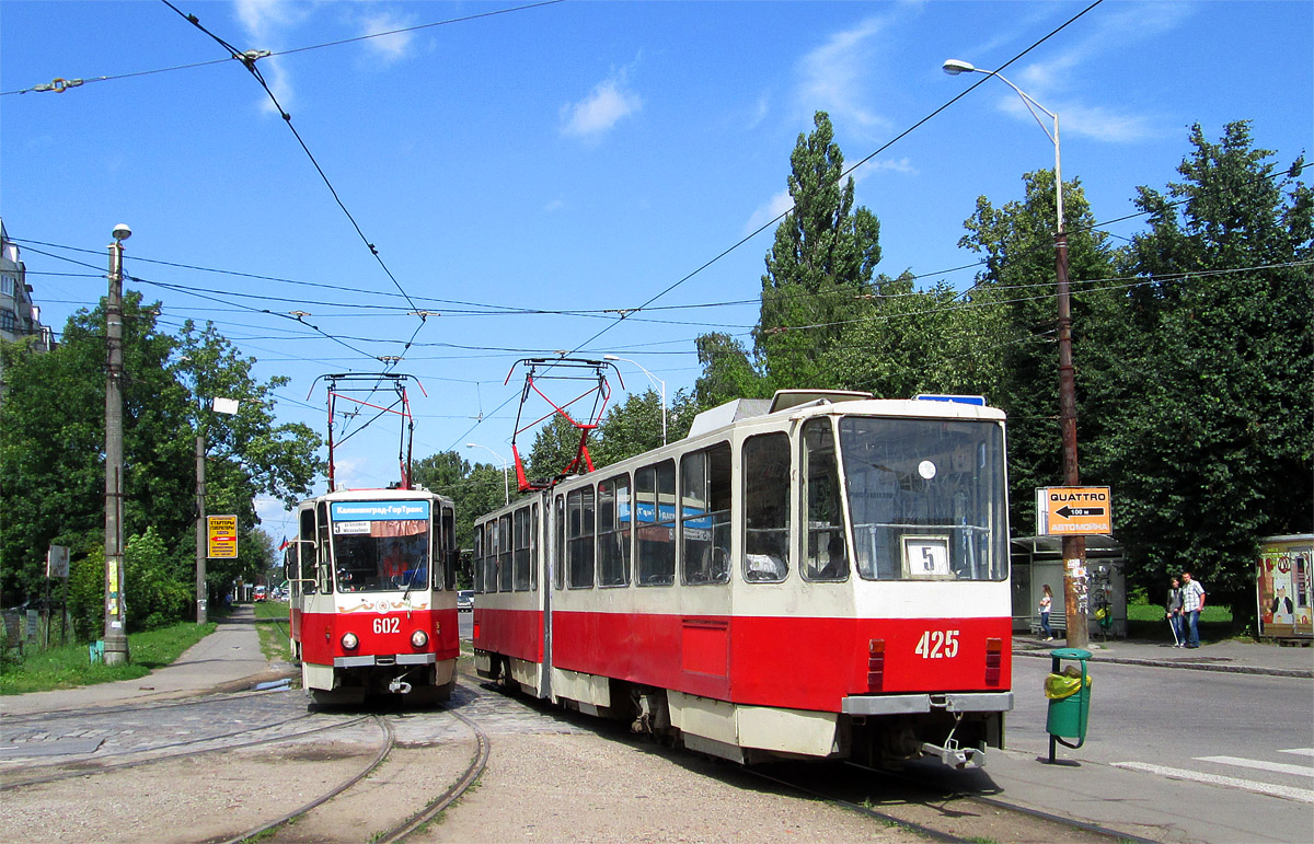 Калининград, Tatra KT4D № 602; Калининград, Tatra KT4SU № 425