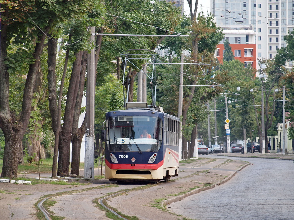 Одеса, К1 № 7009; Одеса — Трамвайні лінії: Французький бульвар — Аркадія
