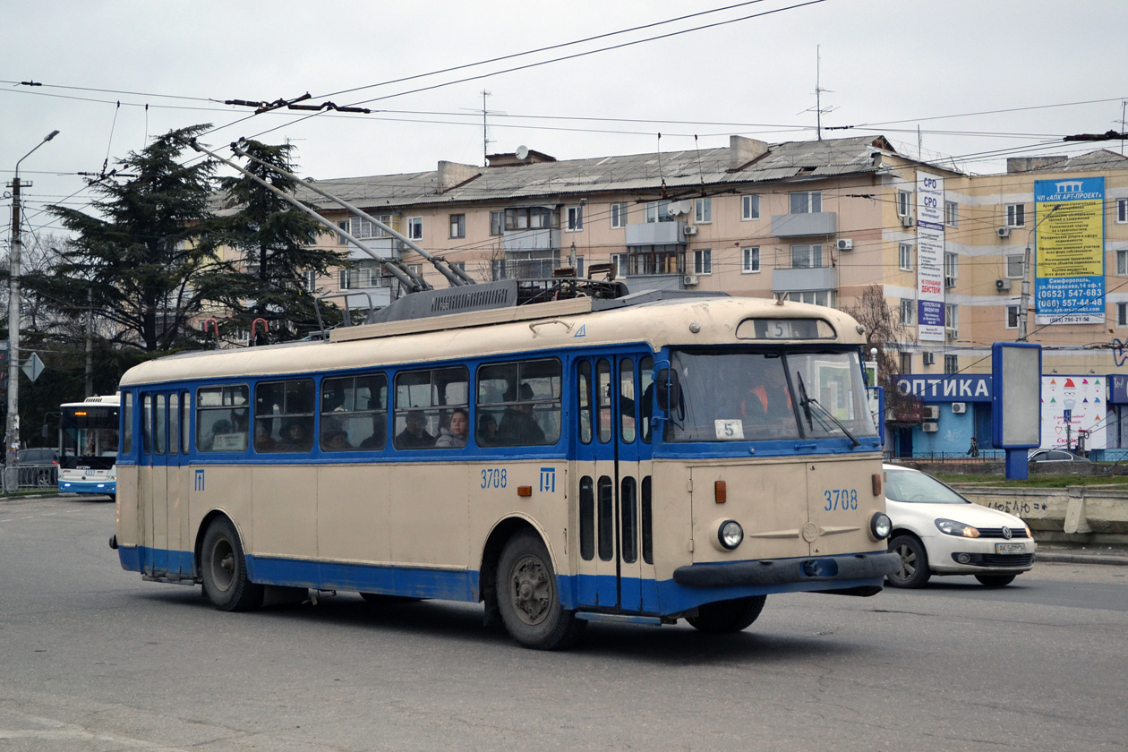Крымский троллейбус, Škoda 9TrH27 № 3708