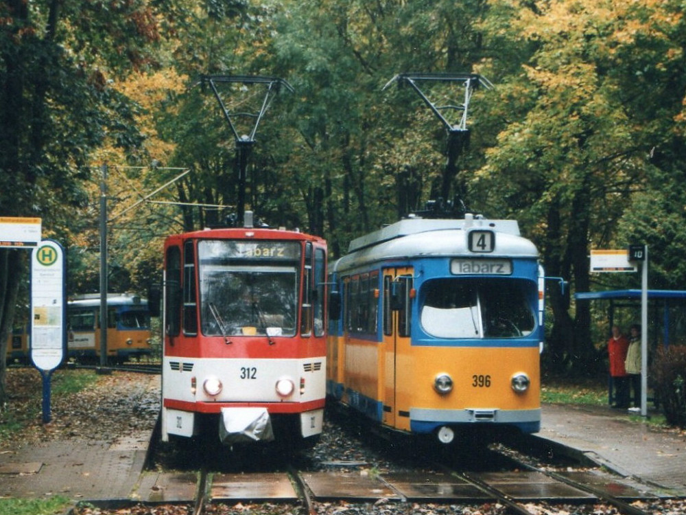 Gotha, Tatra KT4D Nr. 312; Gotha, Duewag GT6 Nr. 396