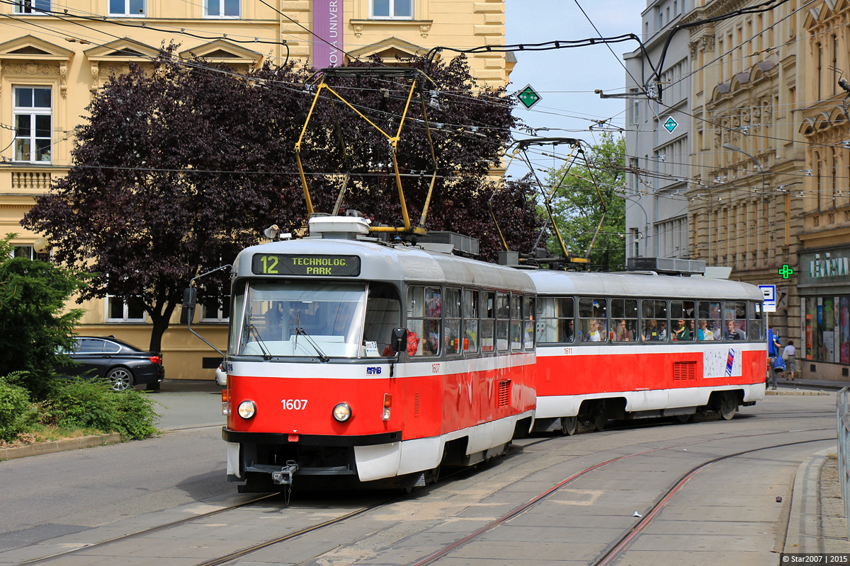 Брно, Tatra T3G № 1607