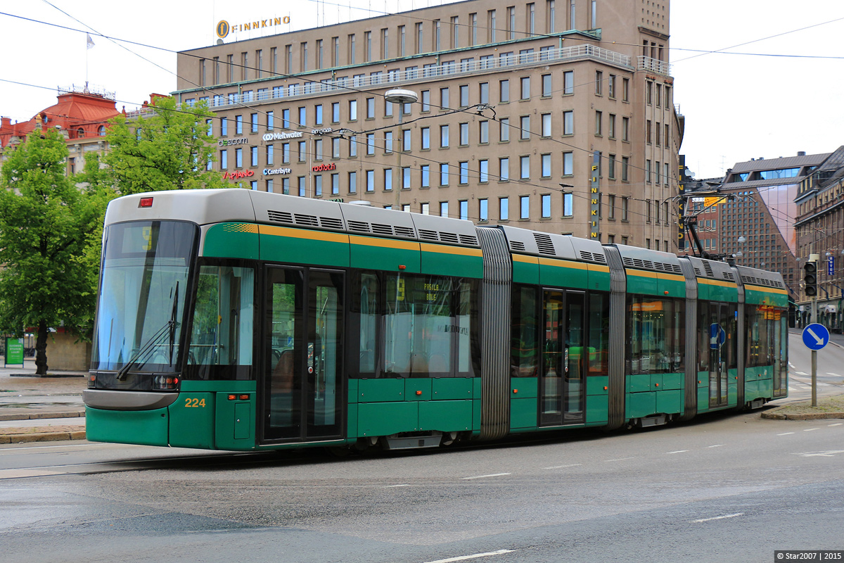 Helsinki — Espoo, Bombardier Variotram MLRV2 # 224 Helsinki — Espoo, Bombardier Variotram MLRV2 # 224