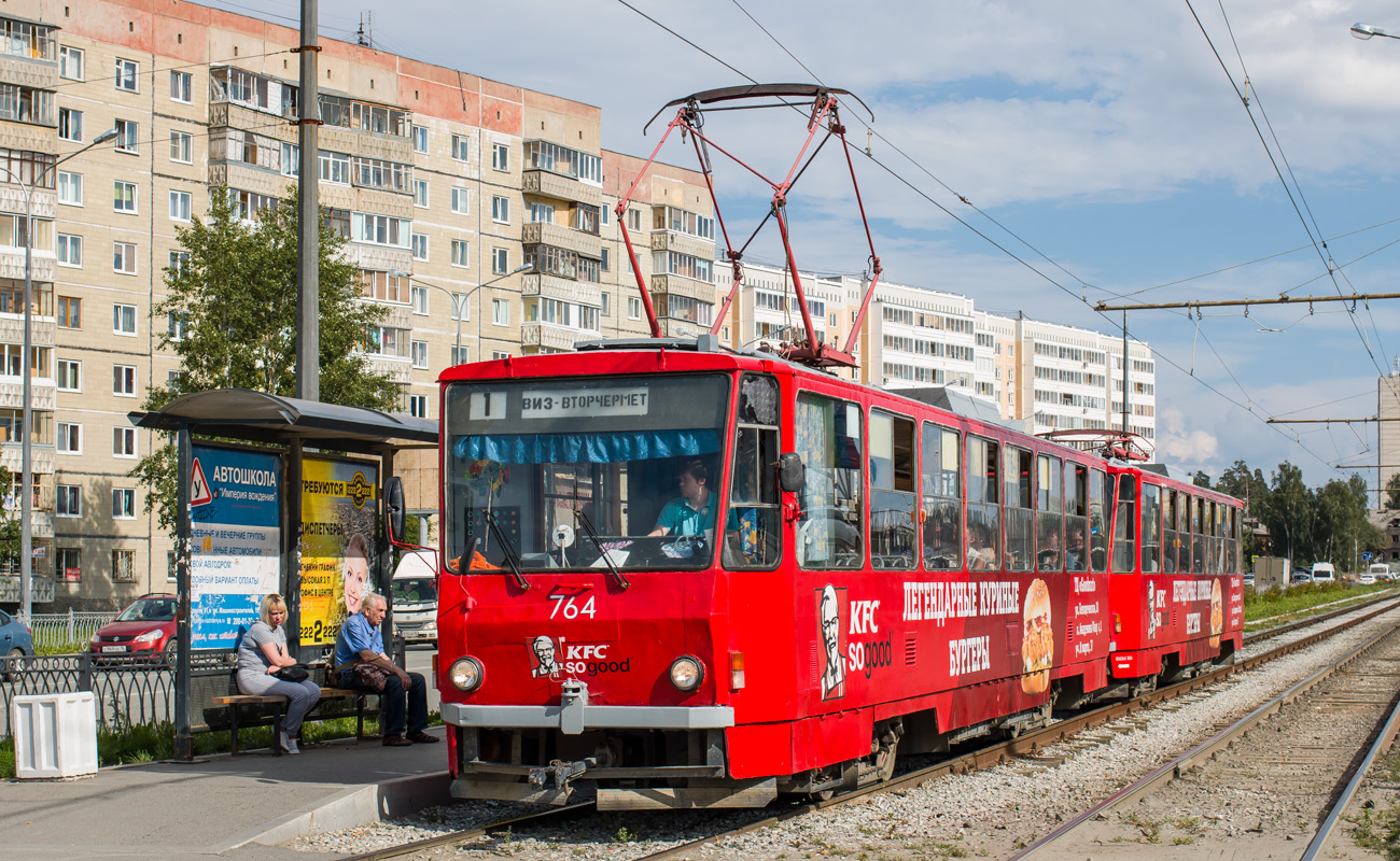 Екатеринбург, Tatra T6B5SU № 764