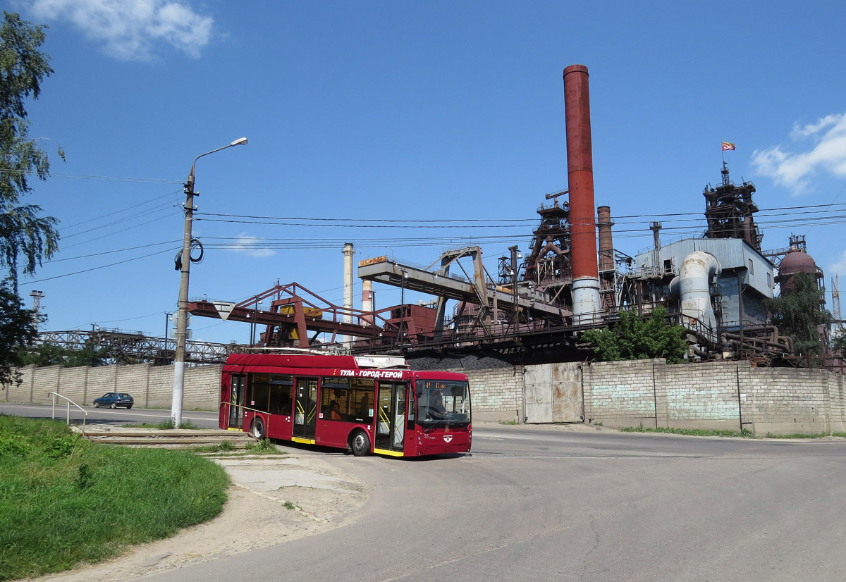 Тула, Тролза-5265.00 «Мегаполис» № 55; Тула — Трамвайная линия на Косую Гору