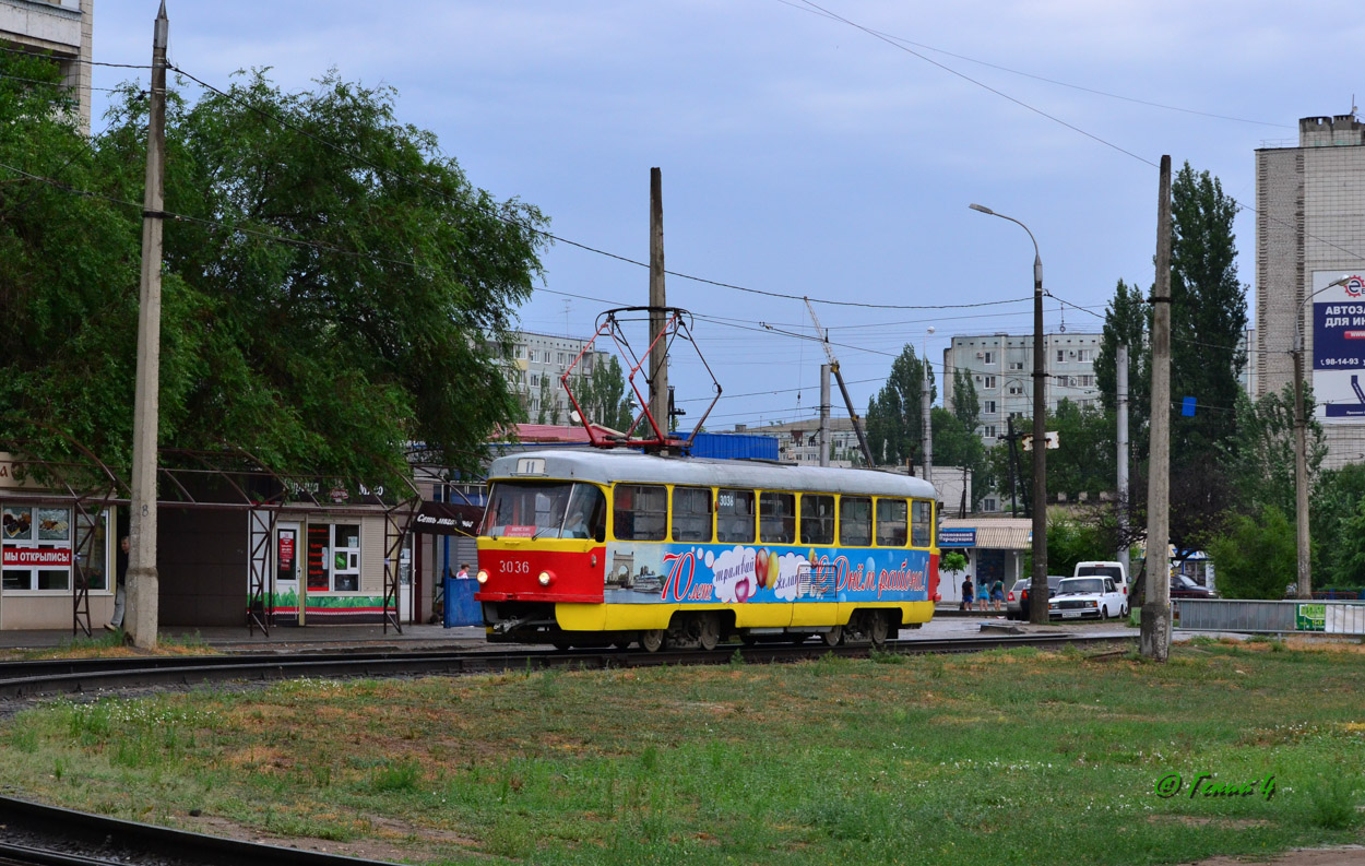 Volgograd, Tatra T3SU (2-door) № 3036