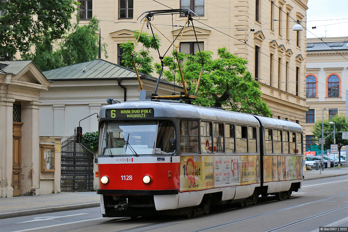 Брно, Tatra K2YU № 1128