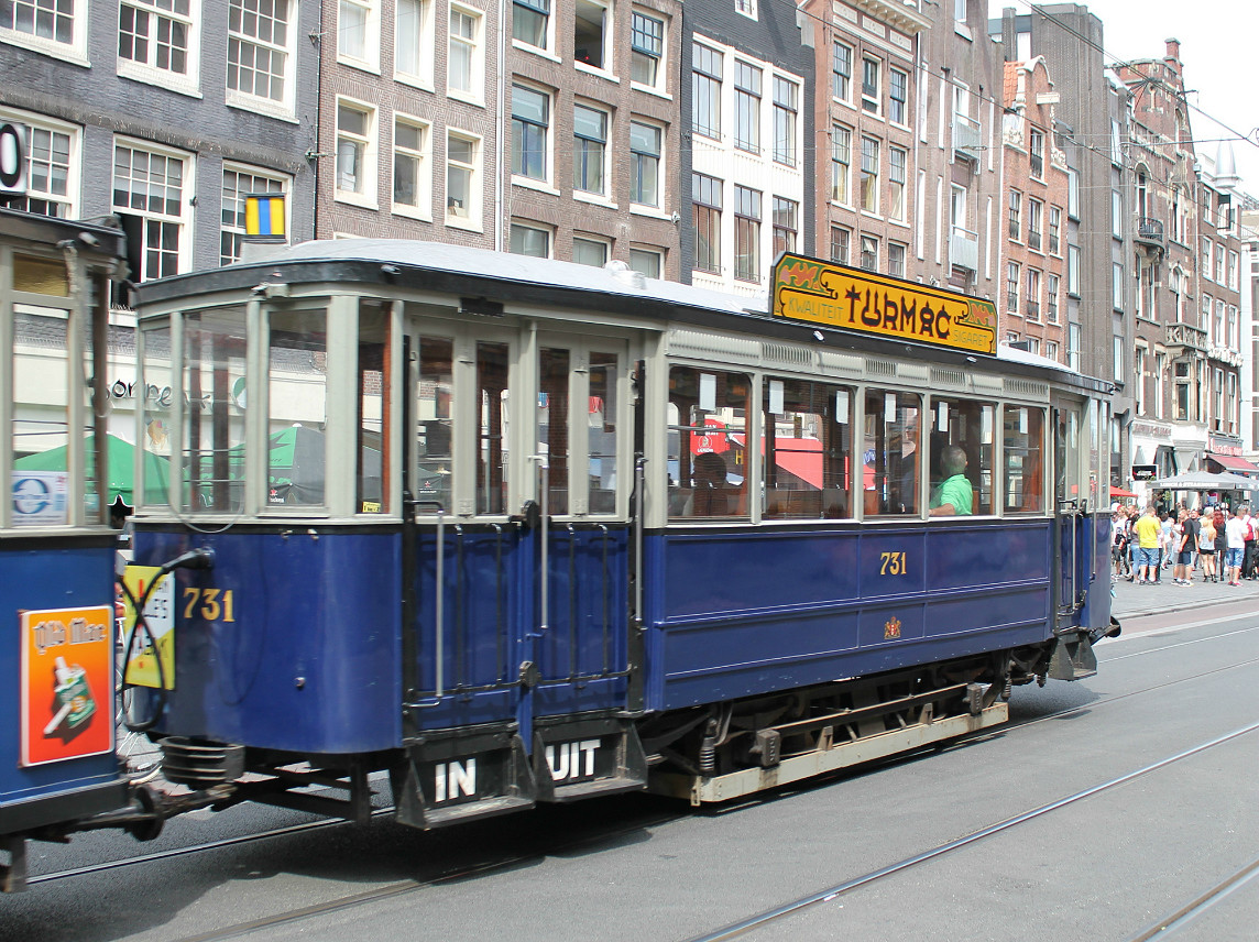 Amsterdam, Werkspoor 2-axle trailer car N°. 731