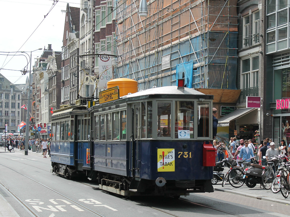 Amsterdam, Werkspoor 2-axle trailer car № 731 Amsterdam, Werkspoor 2-axle trailer car № 731