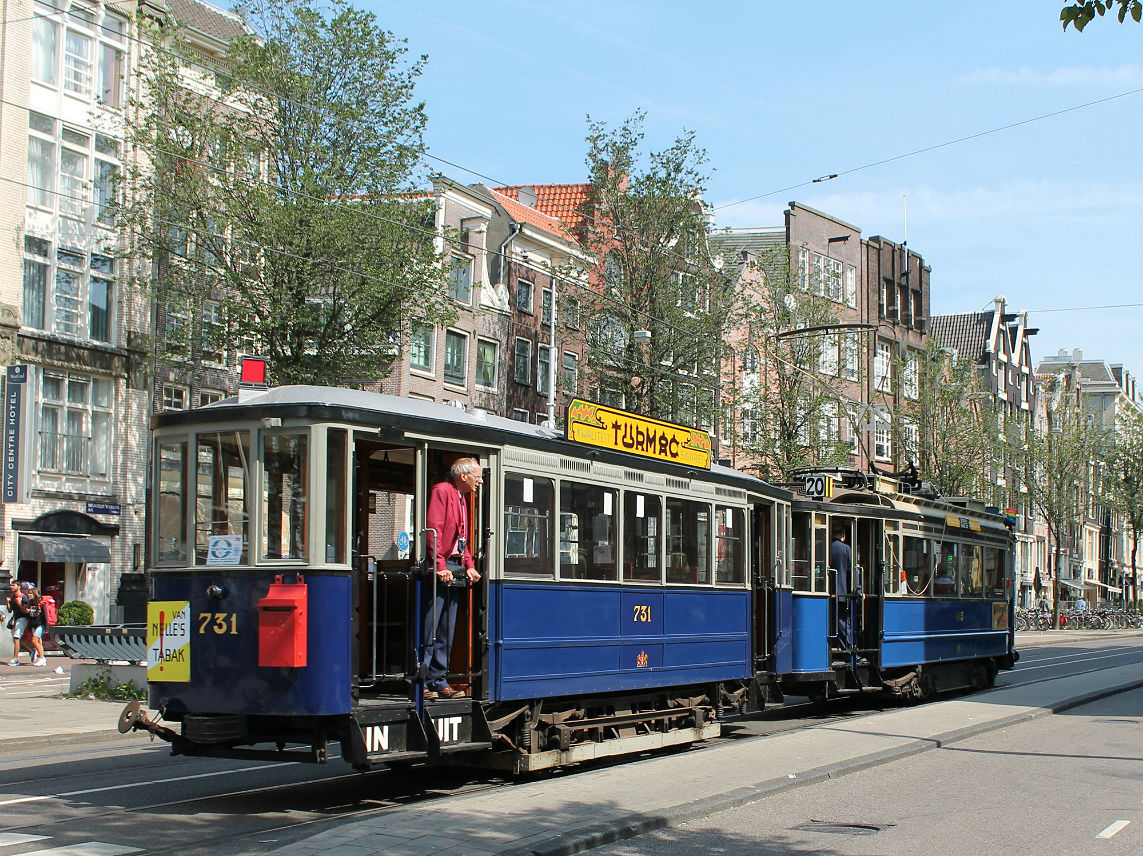 Амстердам, Двухосный прицепной Werkspoor № 731
