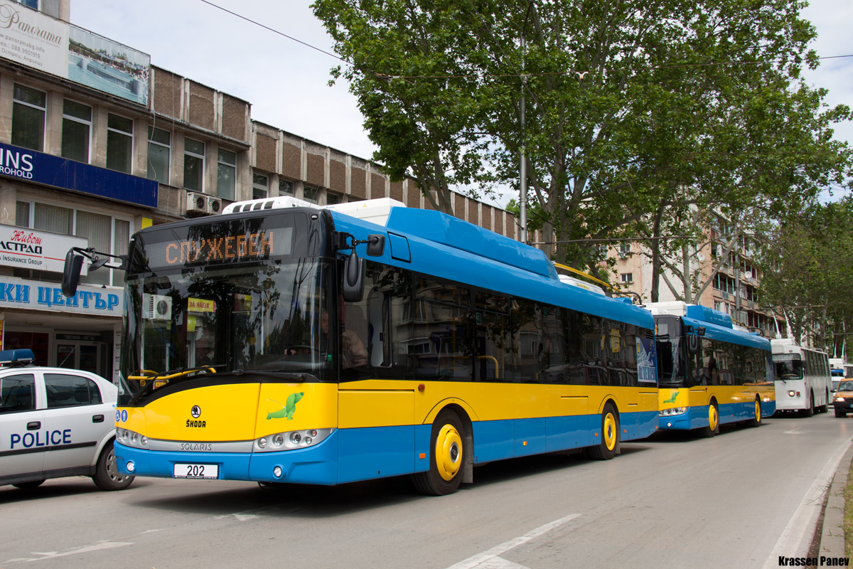 Плевен, Škoda 26Tr Solaris III № 202; Плевен — Официальная презентация новые  троллейбусы Škoda 26Tr