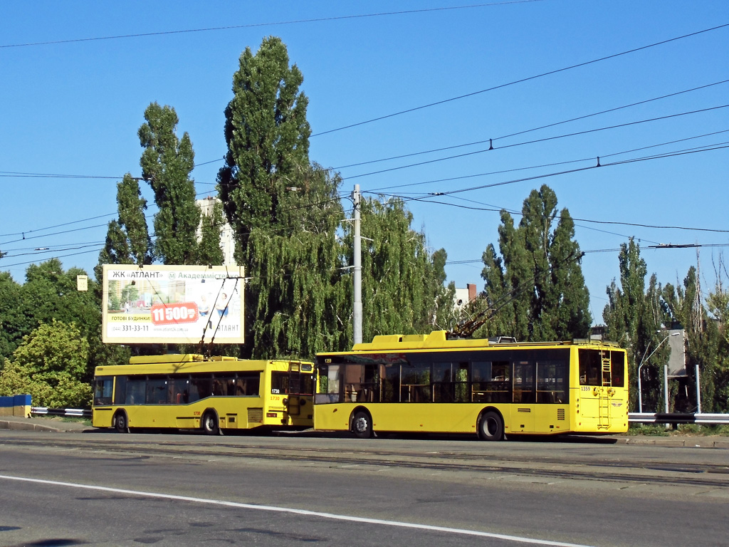 Киев, МАЗ-103Т № 1730; Киев, Богдан Т70110 № 1359