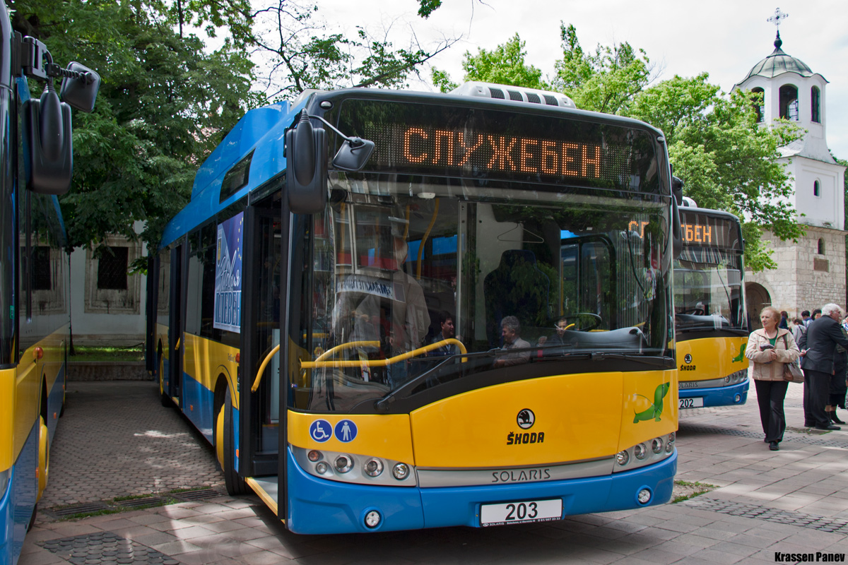 Плевен, Škoda 26Tr Solaris III № 203; Плевен — Официальная презентация новые  троллейбусы Škoda 26Tr
