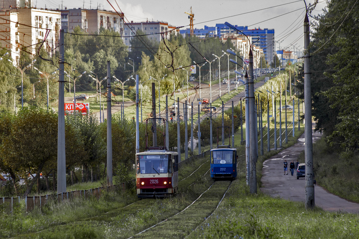 Izsevszk, Tatra T6B5SU — 2026; Izsevszk, Tatra T6B5SU — 2012