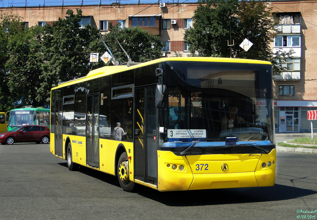 Черкассы, ЛАЗ E183D1 № 372