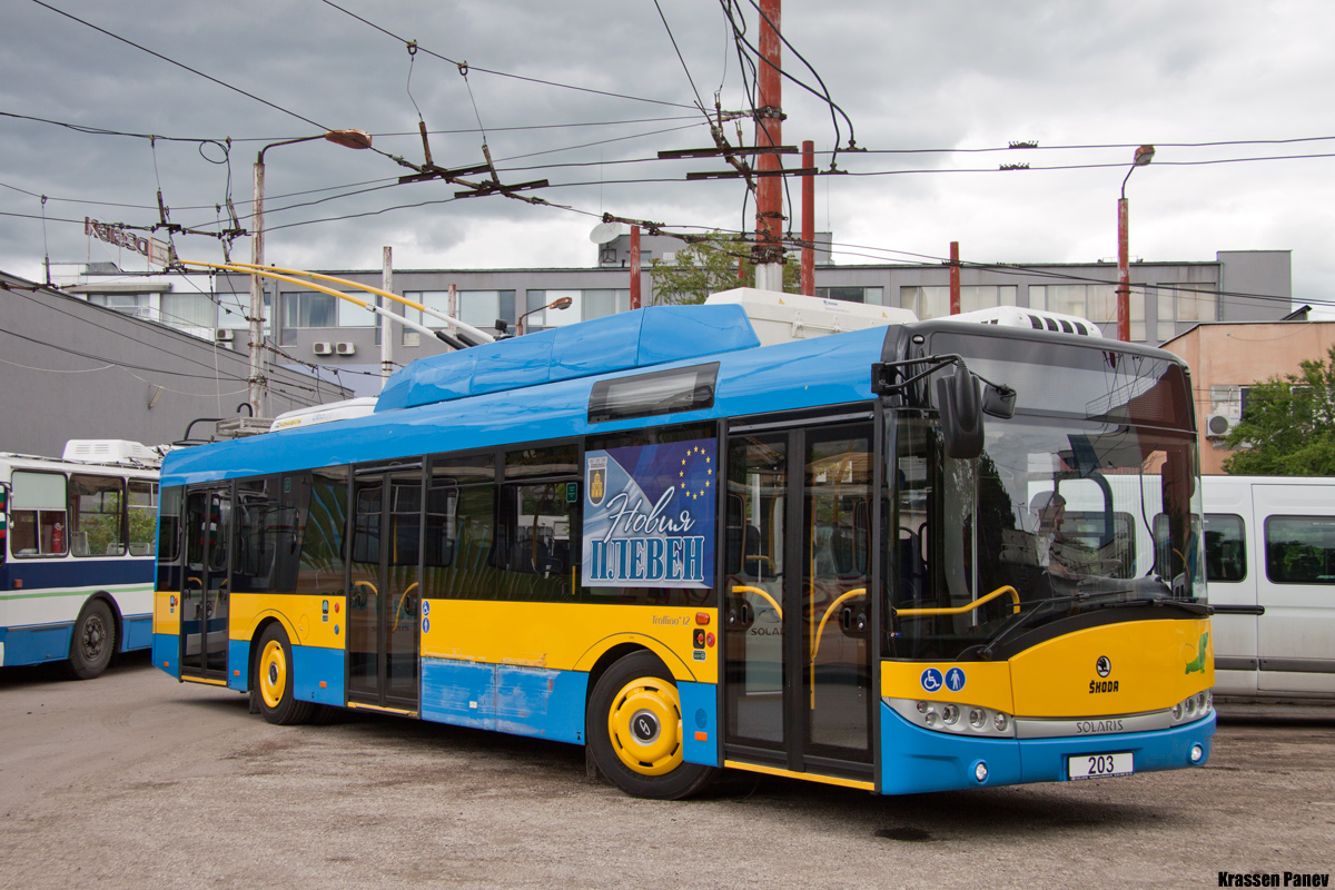 Плевен, Škoda 26Tr Solaris III № 203; Плевен — Официальная презентация новые  троллейбусы Škoda 26Tr