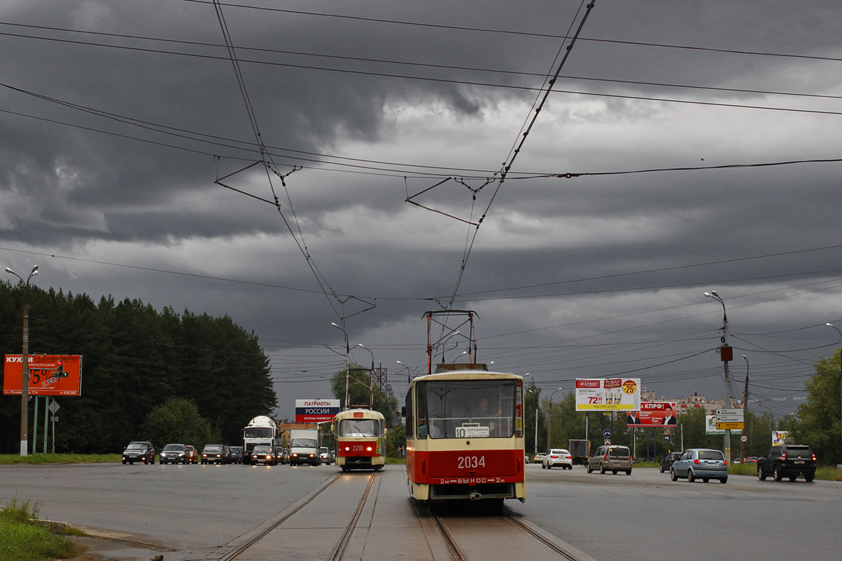 Ижевск, Tatra T6B5SU № 2034; Ижевск, Tatra T3SU № 2210
