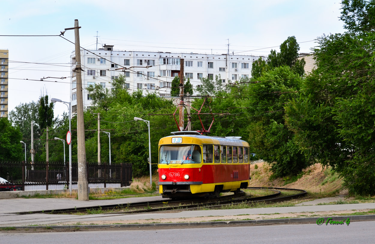 Волгоград, Tatra T3SU (двухдверная) № 5786