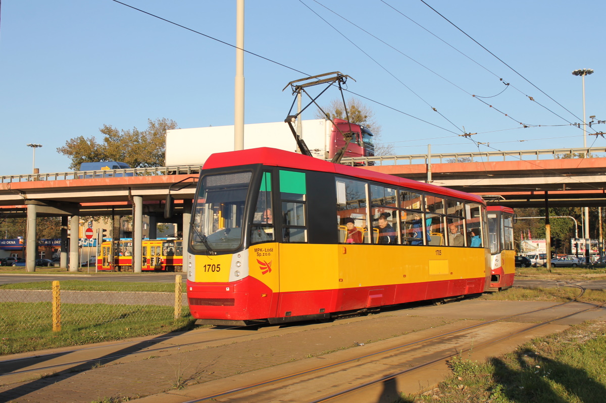 Łódź, Konstal/MPK 805N-M14 № 1705 Łódź, Konstal/MPK 805N-M14 № 1705