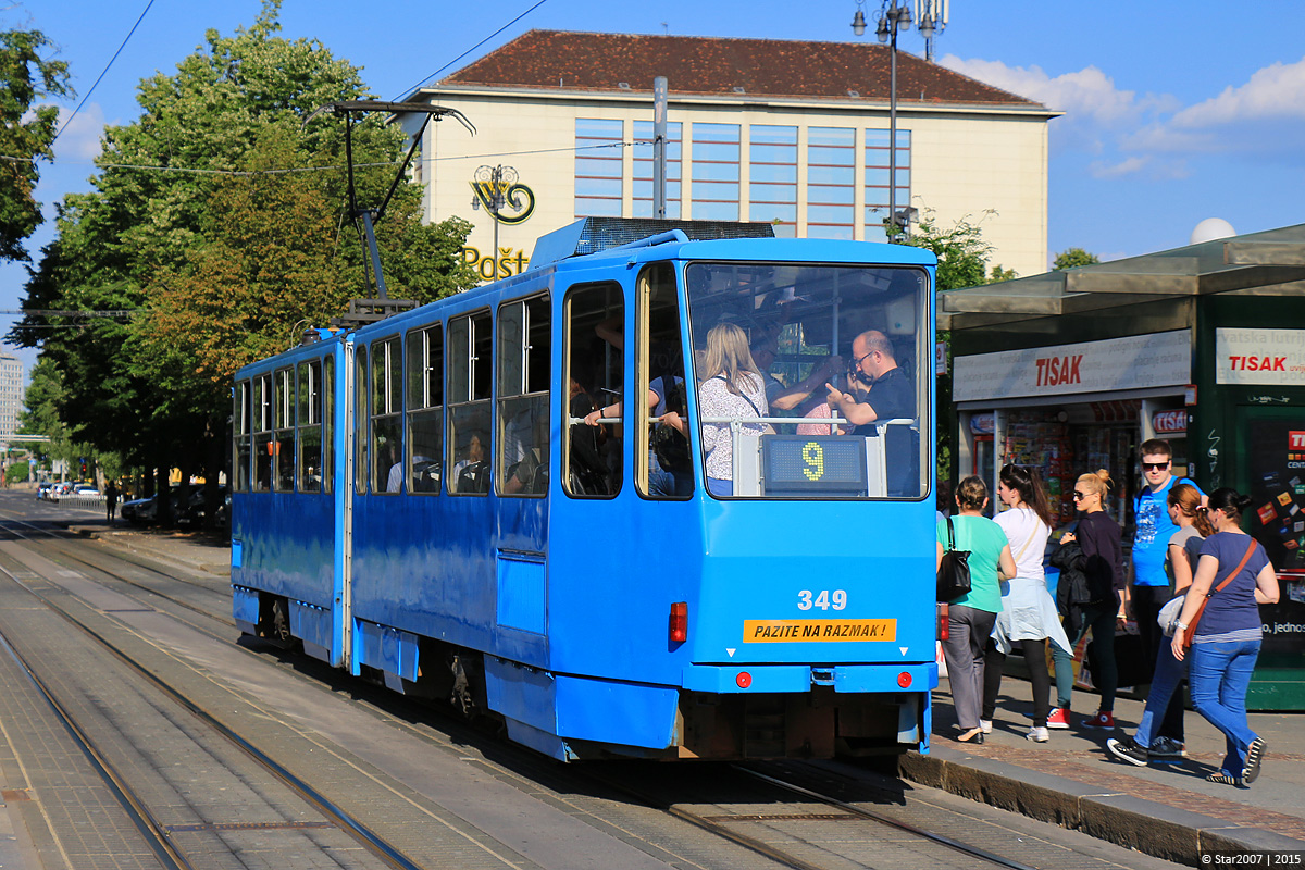 Загреб, Tatra KT4YU № 349