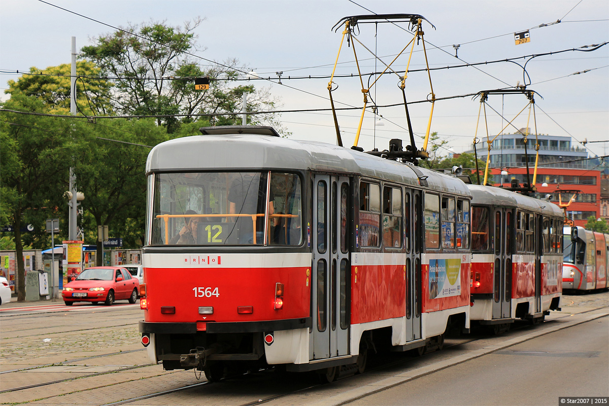 Брно, Tatra T3P № 1564