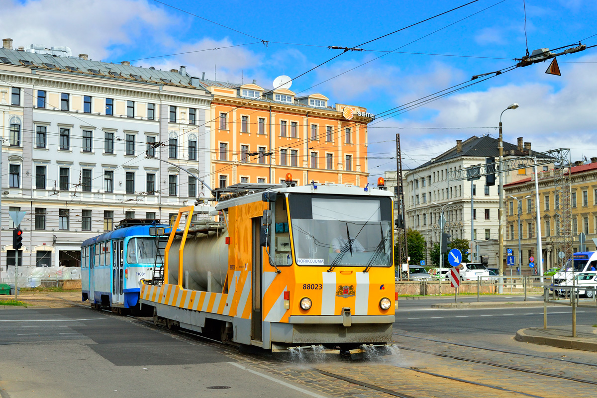 Рига, Tatra T3A № 51081; Рига, Tatra T6B5SU № 88023