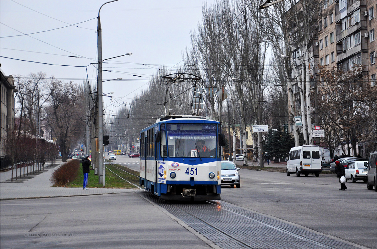 Запорожье, Tatra T6B5SU № 451