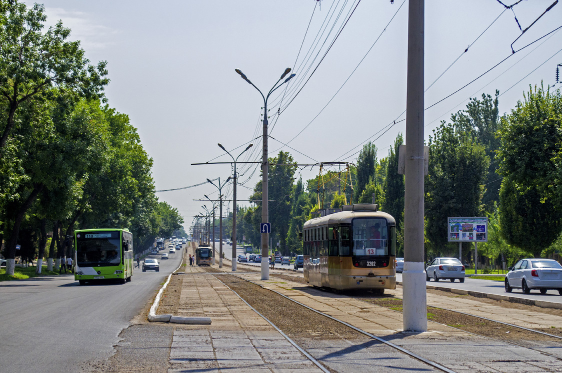 Ташкент, Vario LF.S № 3202; Ташкент — Трамвайная сеть и инфраструктура