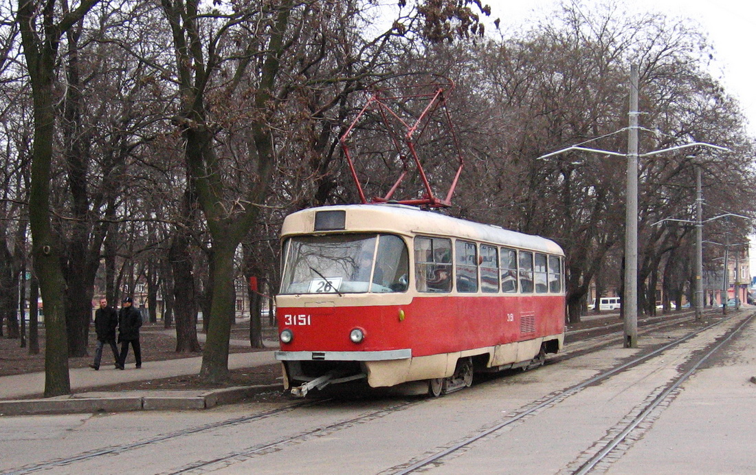 Одеса, Tatra T3SU (двухдверная) № 3151
