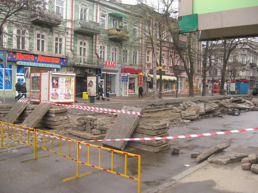 Одесса — 2006–07 — Реконструкция Преображенской улицы