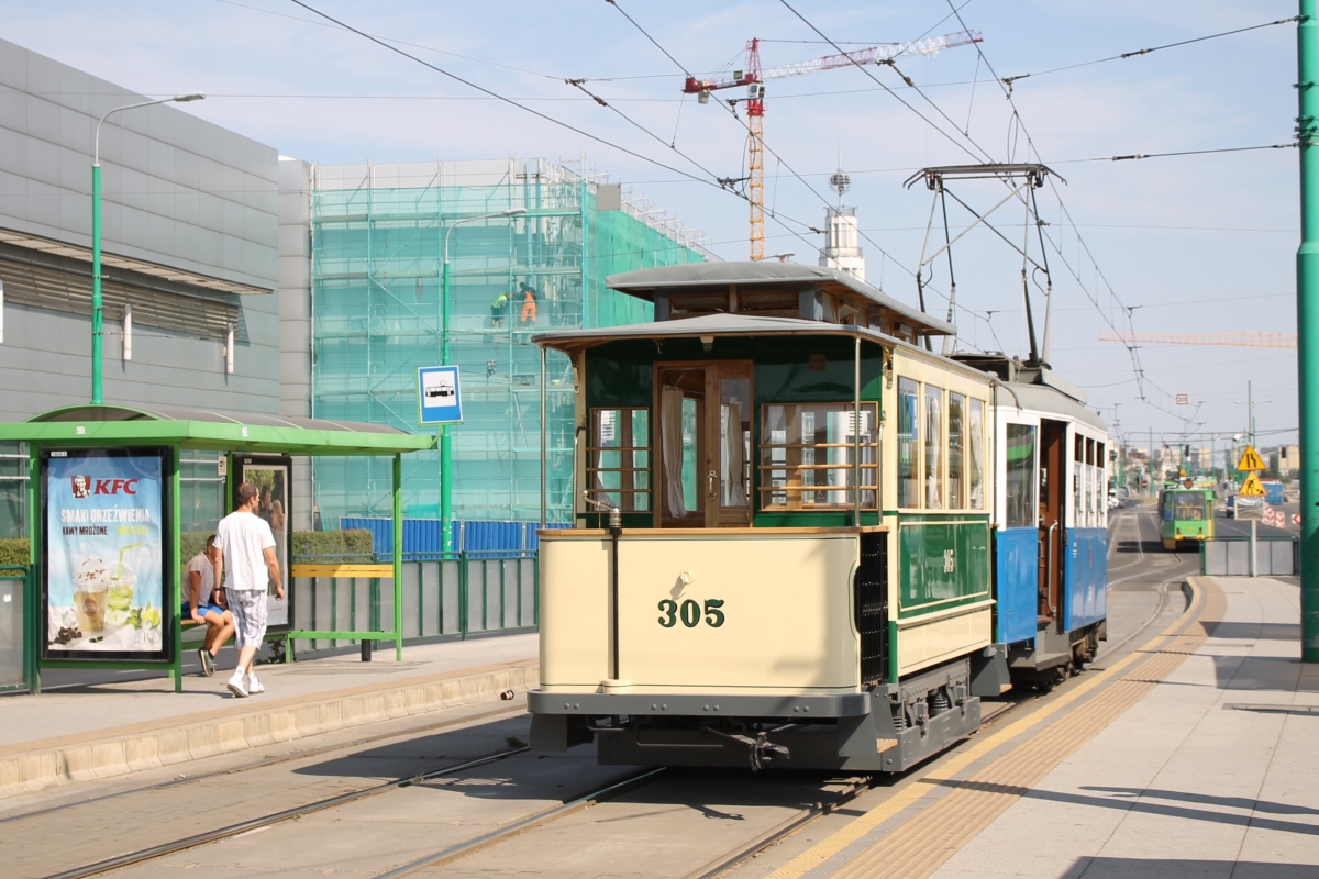 Poznań, Modertrans/Weyer 2-axle trailer car № 305
