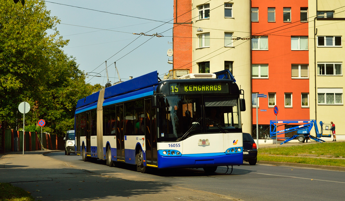 Рига, Solaris Trollino II 18 Ganz № 16055