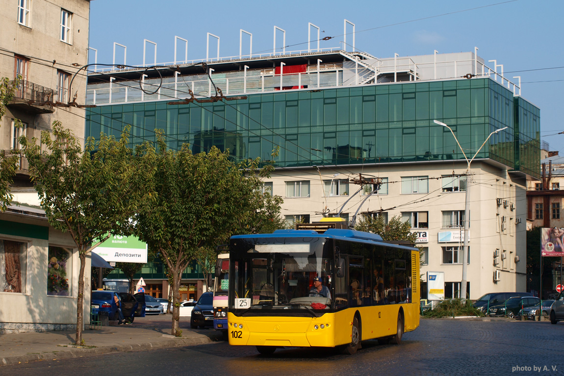 Львів, ЛАЗ E183D1 № 102 Львів, ЛАЗ E183D1 № 102