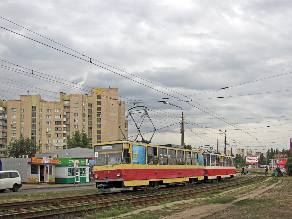 Киев, Tatra T6B5SU № 316