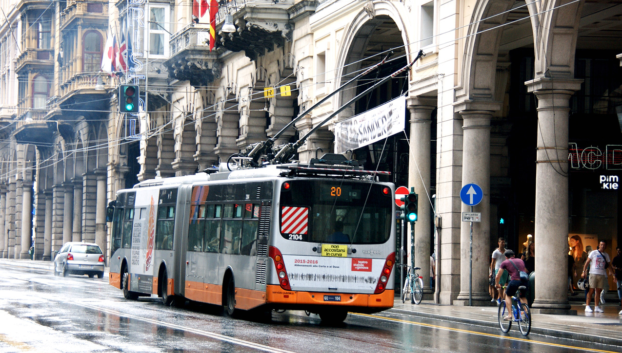 Генуя, Van Hool AG 300T № 2104