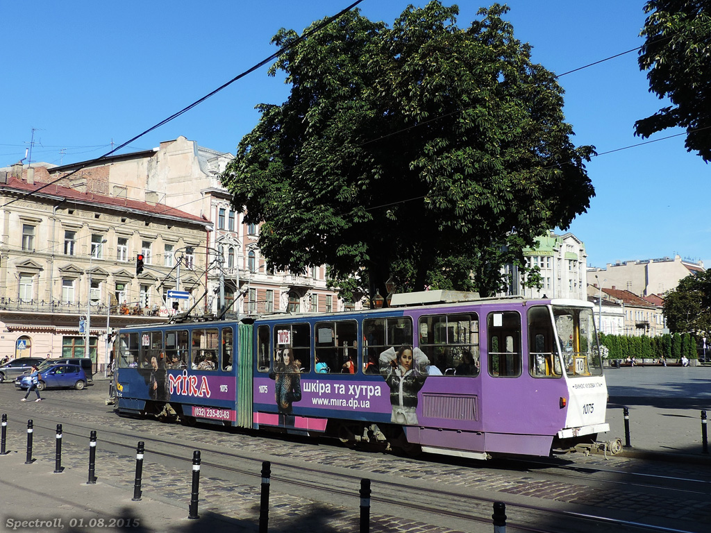 Львов, Tatra KT4SU № 1075