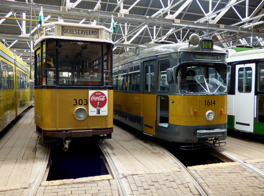 Роттердам, Четырёхосный моторный вагон № 303; Роттердам, Werkspoor GT8 № 1614