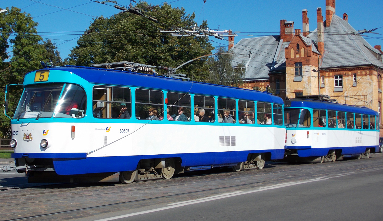 Riga, Tatra T3A č. 30307