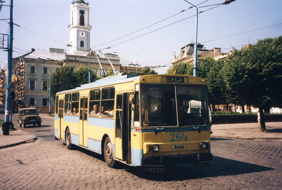 Черновцы, Škoda 14Tr02 № 264; Черновцы — Исторические фотографии (1992-2000 годов)